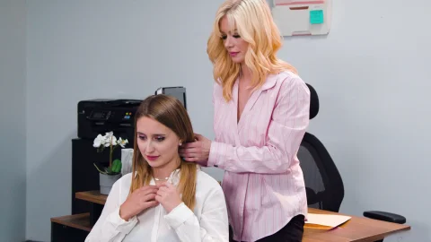 All Girl Massage: Stiff Shoulder, Stiffer Massage